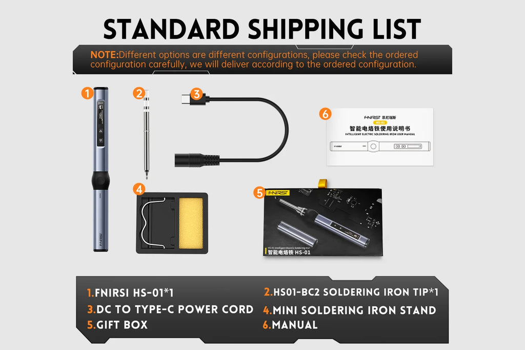 HS-01 Smart Soldering Iron PD 65W Adjustable Constant Temperature Fast Heating Portable