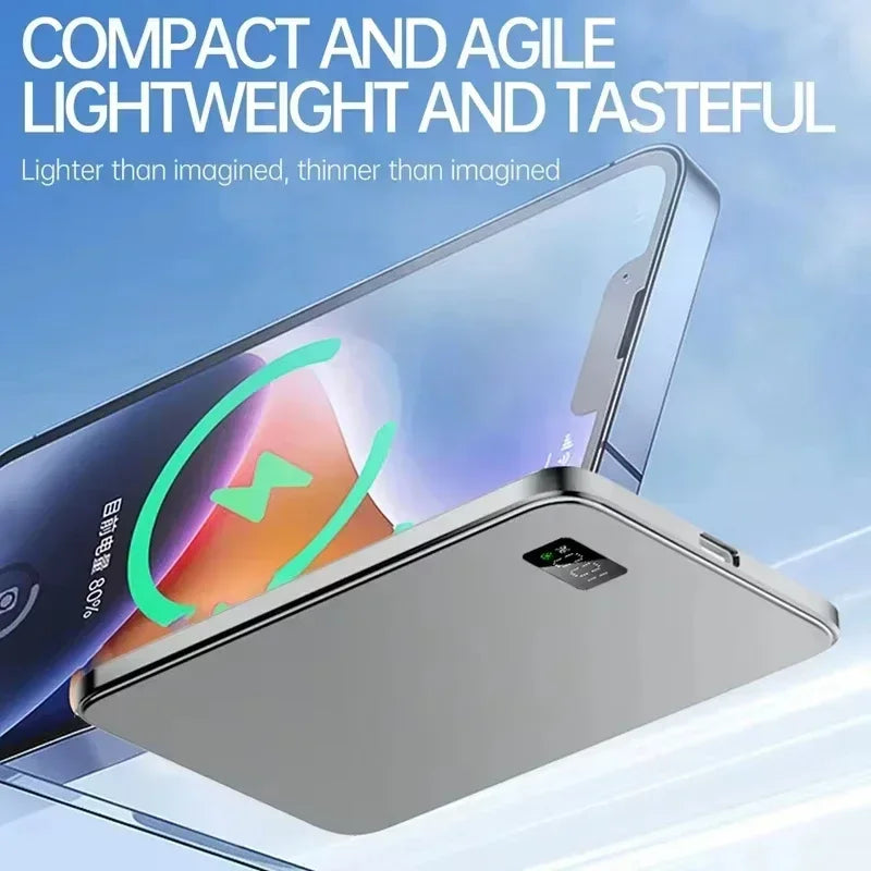 500000mAh Wireless Power Bank Portable Ultra-thin CCC Certified Magnetic Super Fast Charging Electronic Display For MagSafe 2026