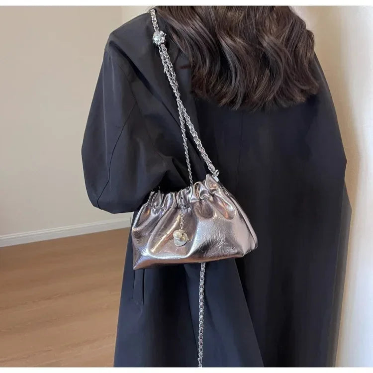 Women 2025 Y2K Millennium Bag  New High Sense Shoulder Bags Summer Chain Bag Fashion Bucket Bag Messenger Bags Purses Handbags