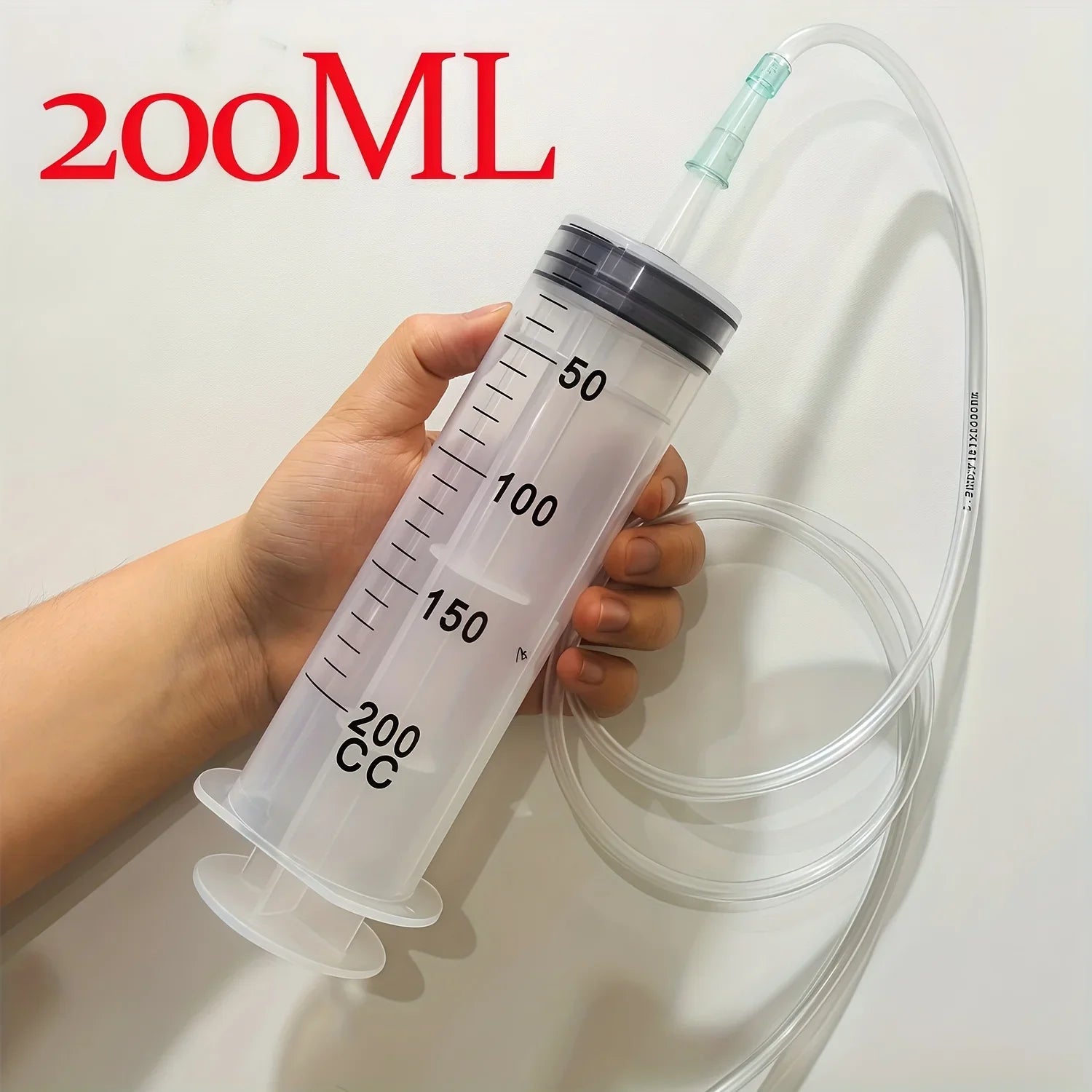 Multi-Functional Durable Large Capacity Plastic Syringes With 1M Hose 20ml-550ml 100ml For Pet Feeding Oil Pump Measurement Tool