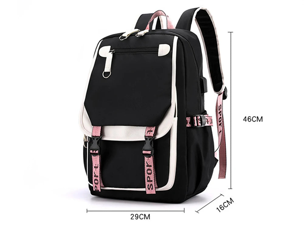 Horror Movie Child's Play Chucky Backpack Teenager School USB Charging Bags Men Women School Bag Travel Mochila