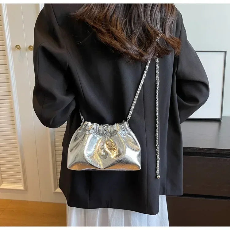 Women 2025 Y2K Millennium Bag  New High Sense Shoulder Bags Summer Chain Bag Fashion Bucket Bag Messenger Bags Purses Handbags