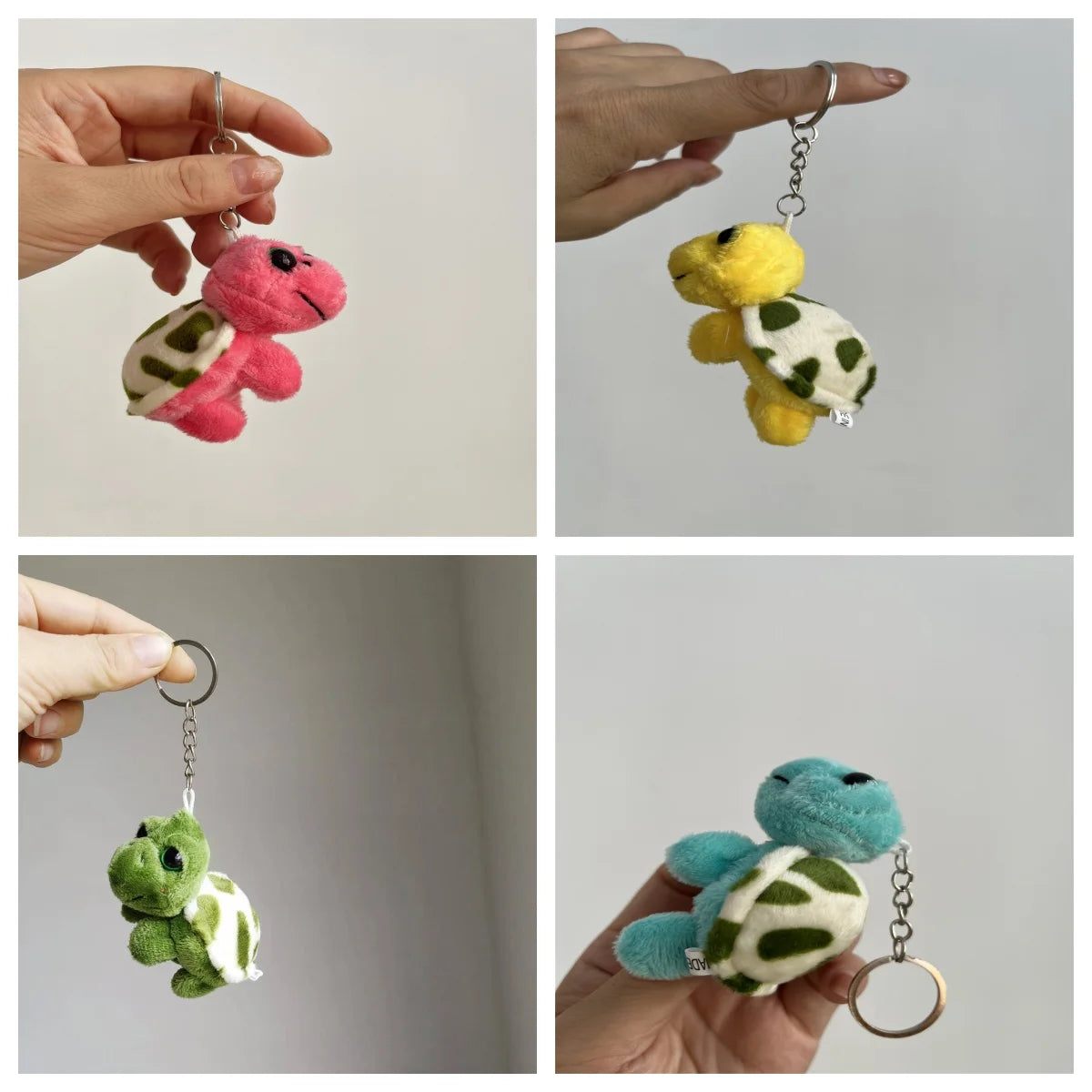 1-10pcs Cartoon Plush Banana Keychain on Backpack Hairy Kawaii Banana Pendant for Women Men Kid Toy Doll Key Chain Bag Car