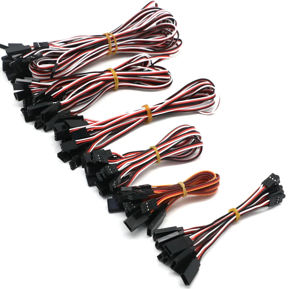 10pcs/lot 10cm 15CM 30CM 50CM 100CM RC Servo Extension Cord Cable Wire 150mm Lead JR Wholesale