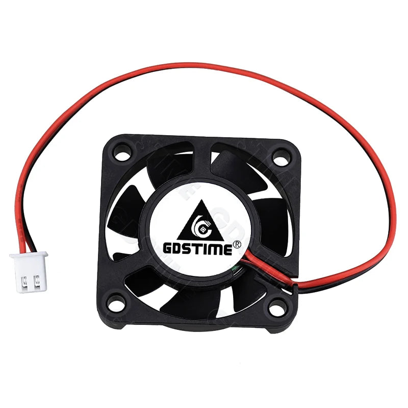 2Pcs Gdstime DC 24V 12V 5V 40mm x 40mm x 10mm 2-Pin Ball Bearing Computer PC Case Cooling Fan 4010