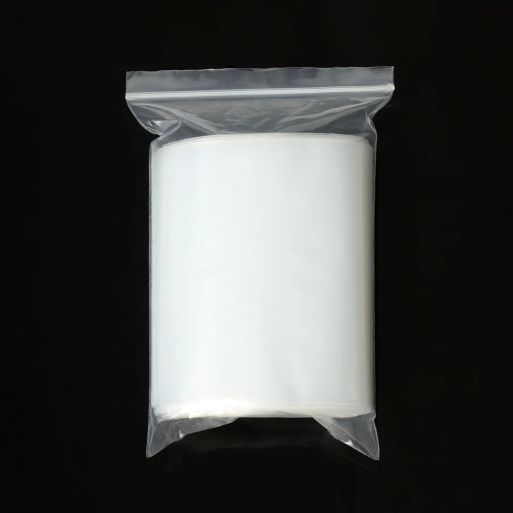 100pcs Transparent Self Sealing Zip Zipper Lock Plastic Bags 4*6/5*7/6*8/7*10cm Clear Ziplock Bags for Jewelry Packaging Bag