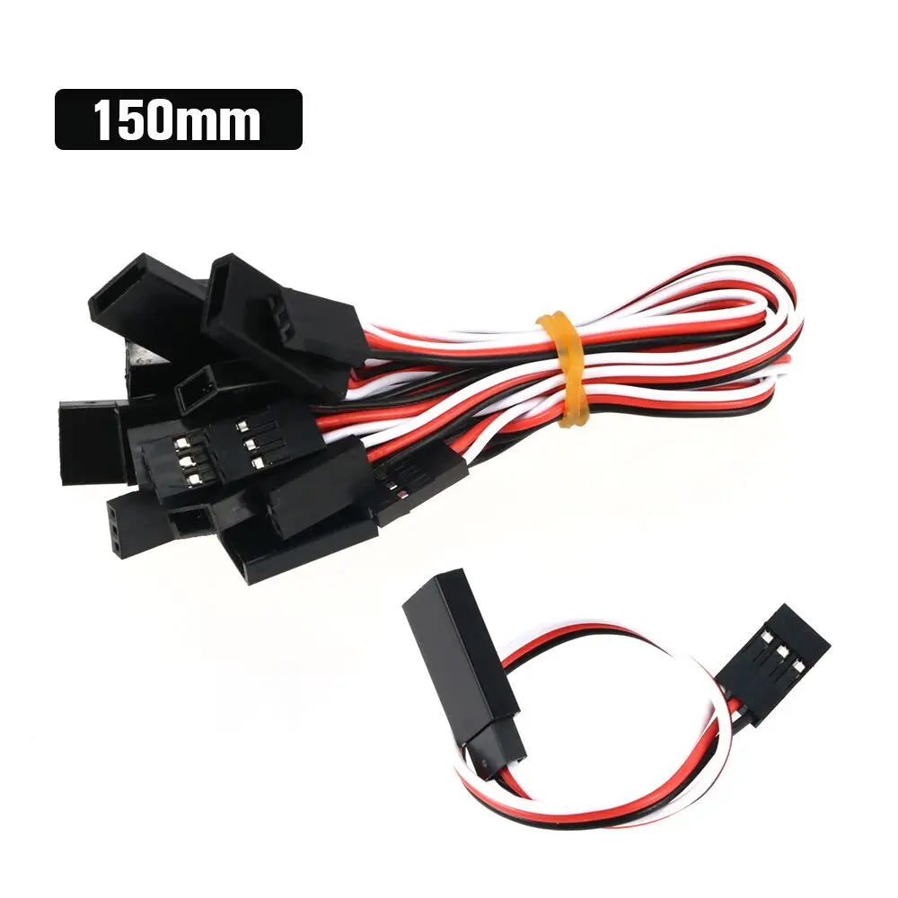 10pcs/lot 10cm 15CM 30CM 50CM 100CM RC Servo Extension Cord Cable Wire 150mm Lead JR Wholesale