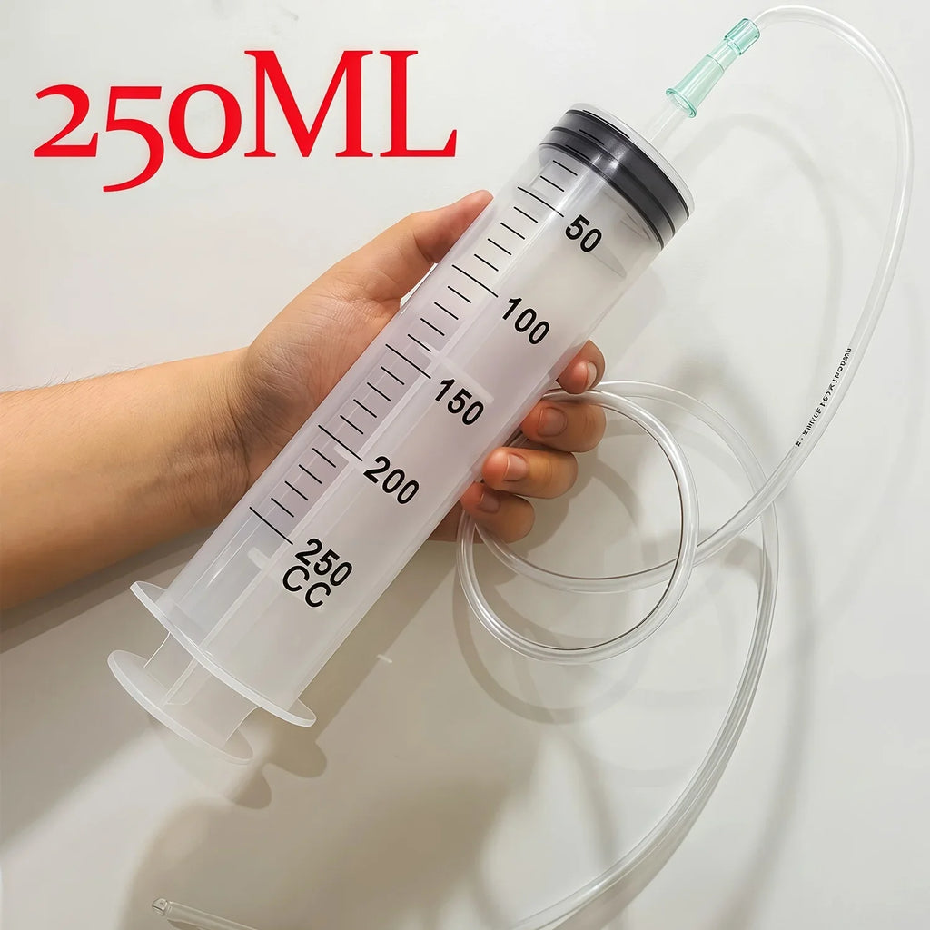 Multi-Functional Durable Large Capacity Plastic Syringes With 1M Hose 20ml-550ml 100ml For Pet Feeding Oil Pump Measurement Tool