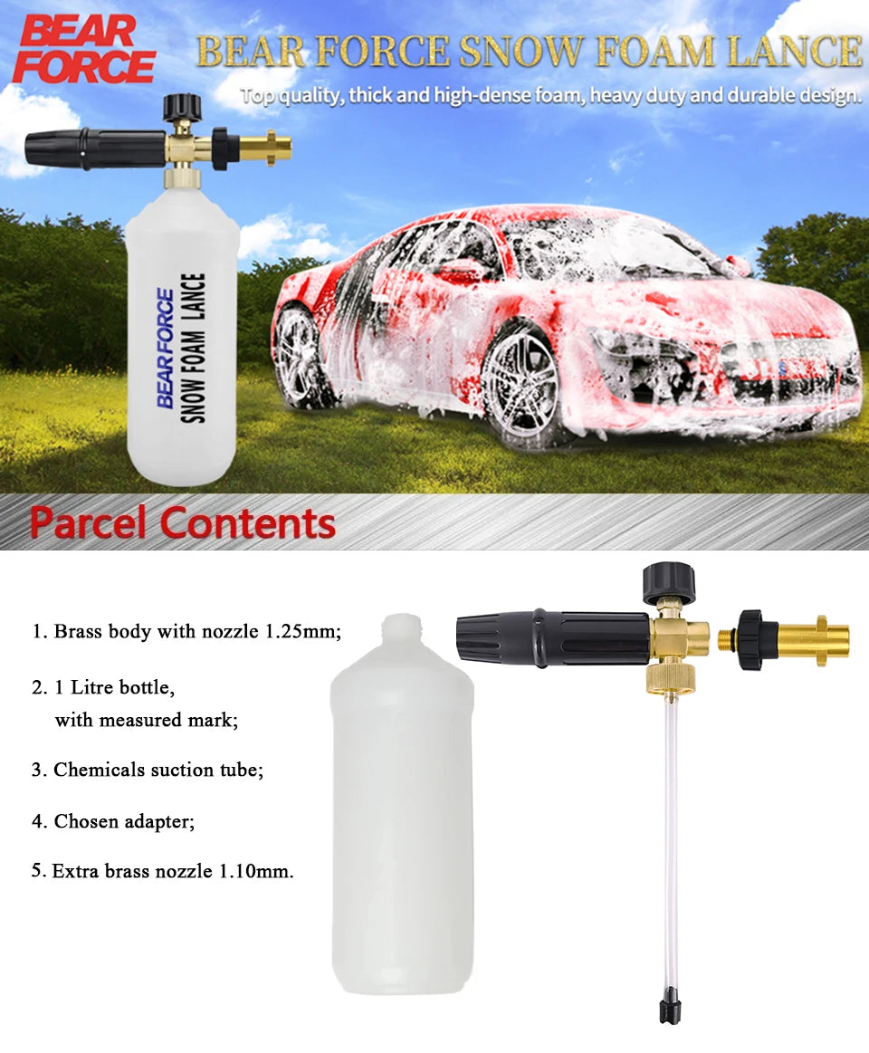 Foam Generator Foam Cannon Foam Nozzle Car Foam Wash for Karcher K2 K3 K4 K5 K6 K7 Tornado Gun High Pressure Washer Car Washer