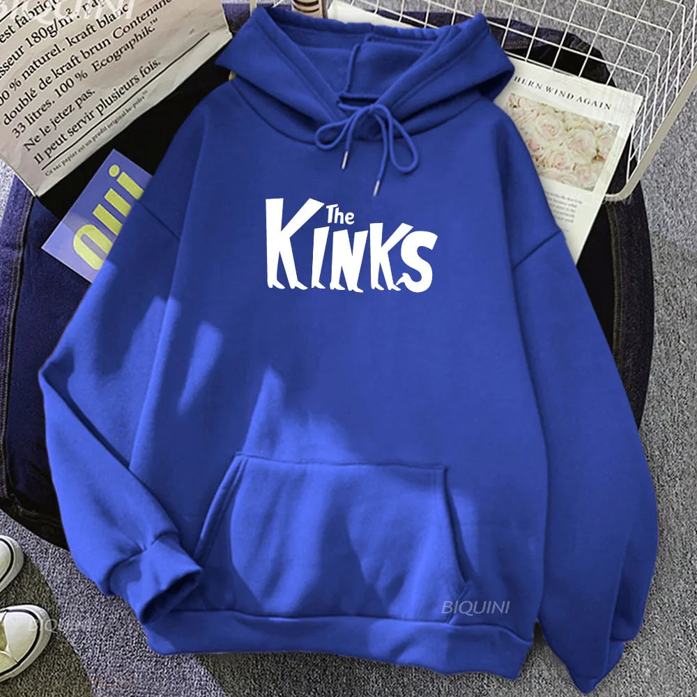 Hoodies The Kinks Band Graphic Sweatshirts Hip Hop Sudaderas Hombre Streetwear Casual Long Sleeve Unisex Pullovers Men Clothes