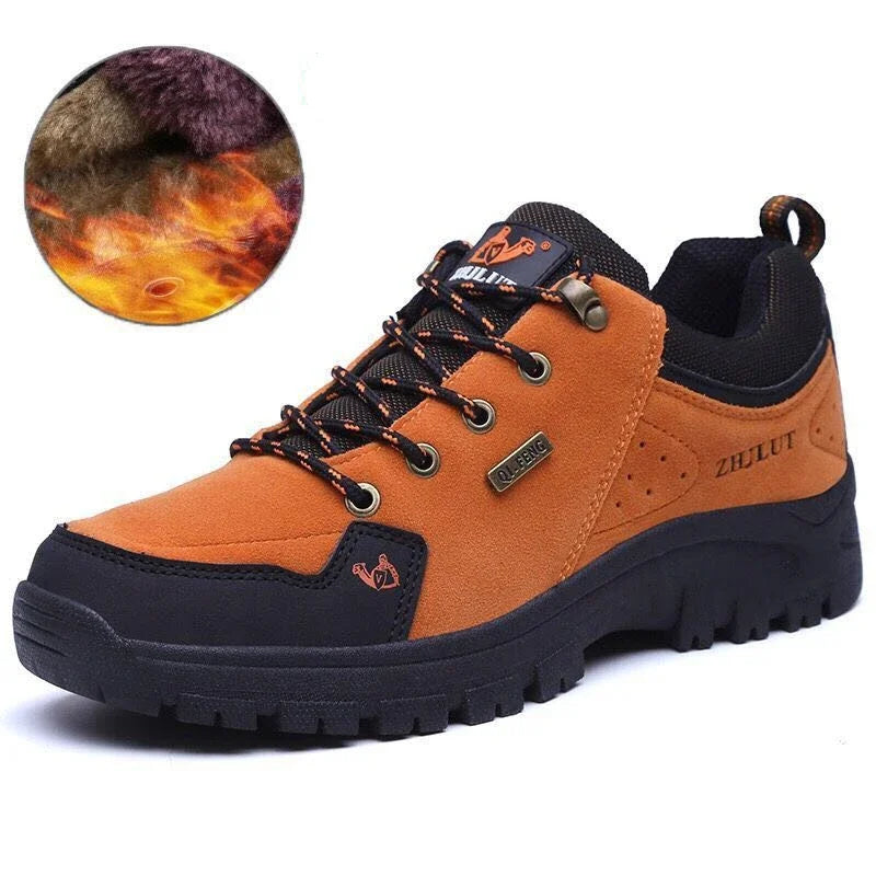 Men Leather Casual Shoes Winter Warm Fur Non Slip Sneakers Women Suede Walk Footwear Jeans Boy Lace Up Spring Cowboy Shoe Summer