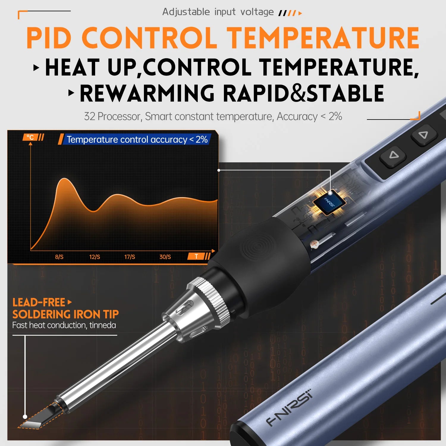 HS-01 Smart Soldering Iron PD 65W Adjustable Constant Temperature Fast Heating Portable