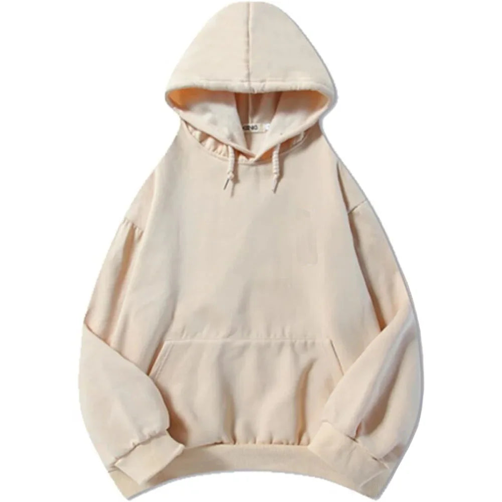 Hoodies Long Sleeve Fashion Hooded Sweatshirts Casual Autumn Fleece Male Sudaderas Streetwear Men Top