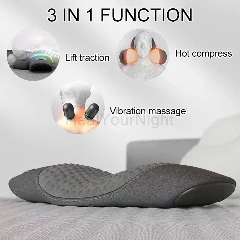 Waist Pillow Sleeping Back Protection Pad Electric Massage Lying Flat Waist Relief Waist Support Heating Vibrating Back Massager