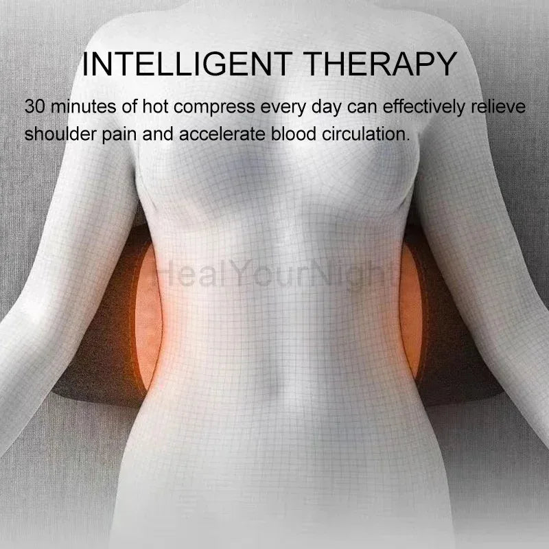 Waist Pillow Sleeping Back Protection Pad Electric Massage Lying Flat Waist Relief Waist Support Heating Vibrating Back Massager